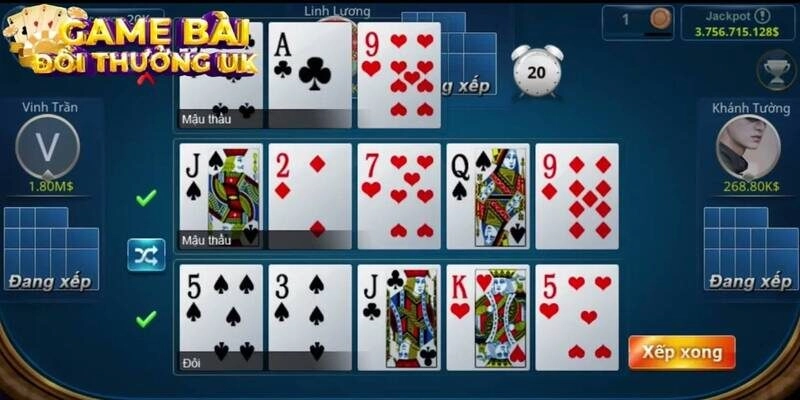 cách xếp bài mậu binh