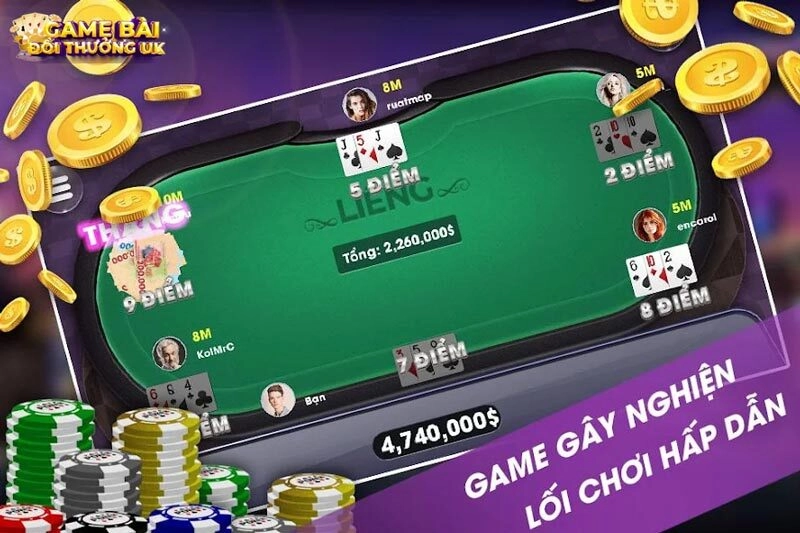 Game bài Liêng đặc sắc, khiến người chơi đắm chìm
